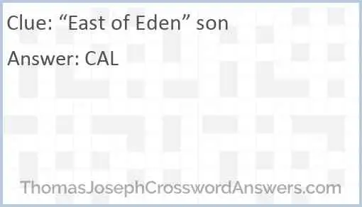 east of eden son